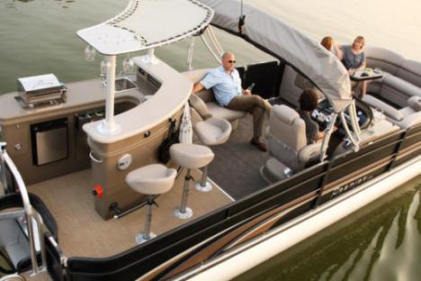 man relaxing on a boat