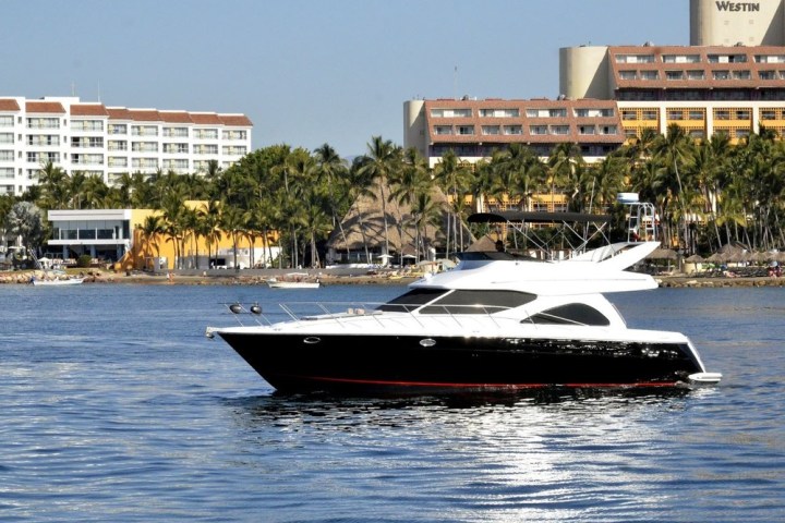 a small boat in a body of water