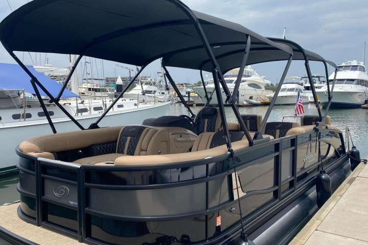 a boat sitting on top of a table