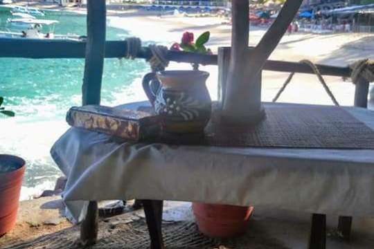 a large jetliner sitting on top of a table