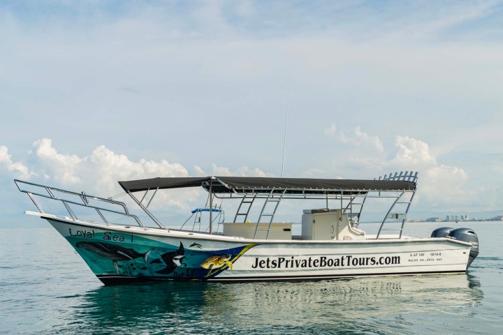a large ship in the water