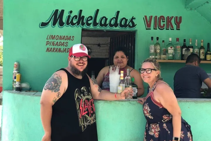 a group of people posing for the camera