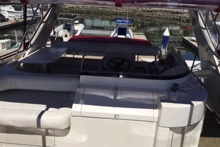 a boat parked at a dock