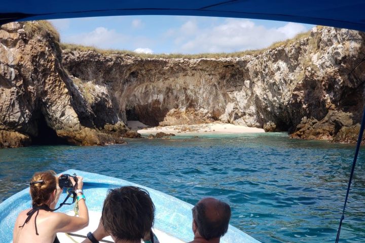 a group of people in a pool of water