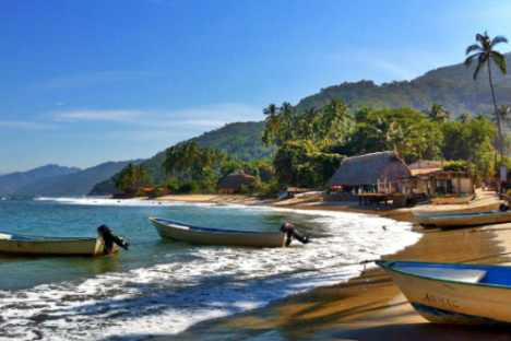 view of los arcos beach and boats