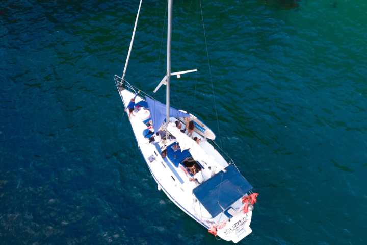 a boat that is floating in the water