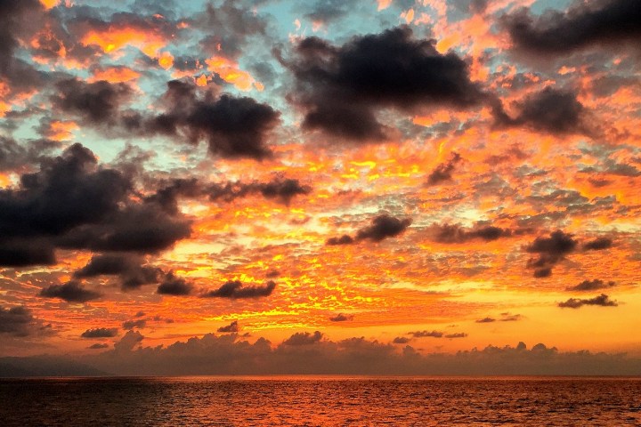 a close up of clouds in the sky