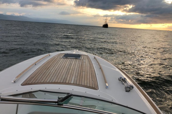 a boat on a body of water