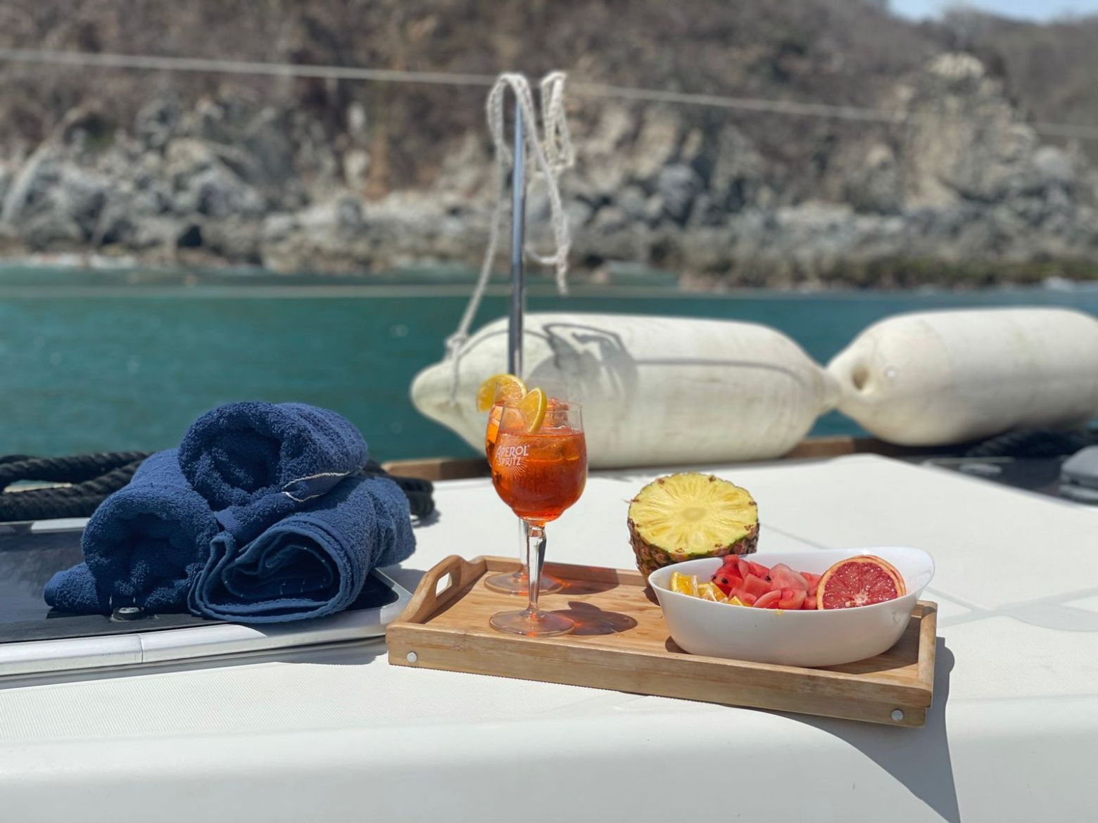 a plate of food on a table