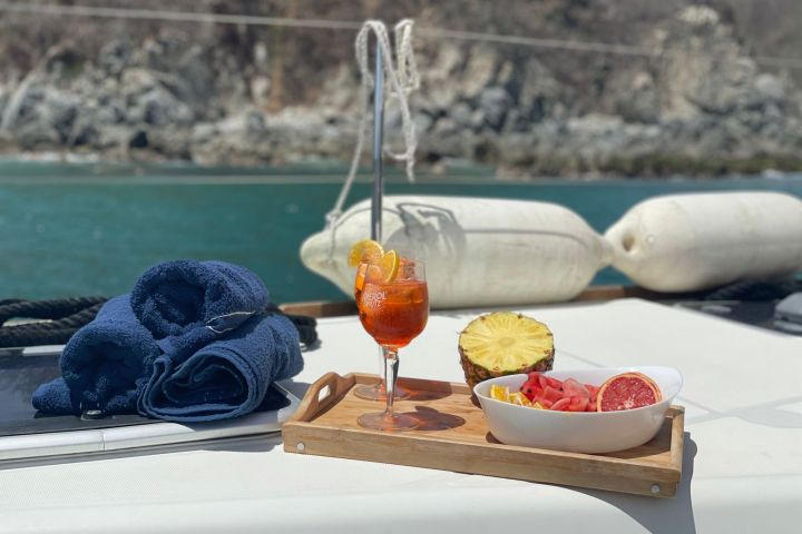 a plate of food on a table