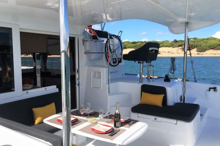 a boat sitting on top of a table