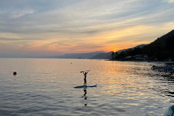 a small boat in a body of water