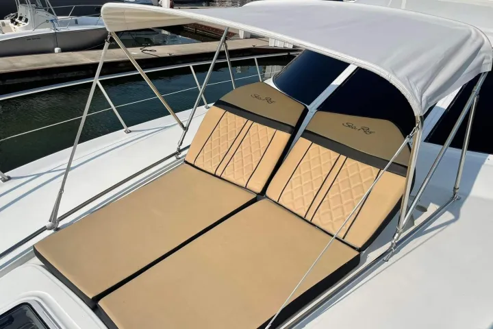 a boat sitting on top of a table