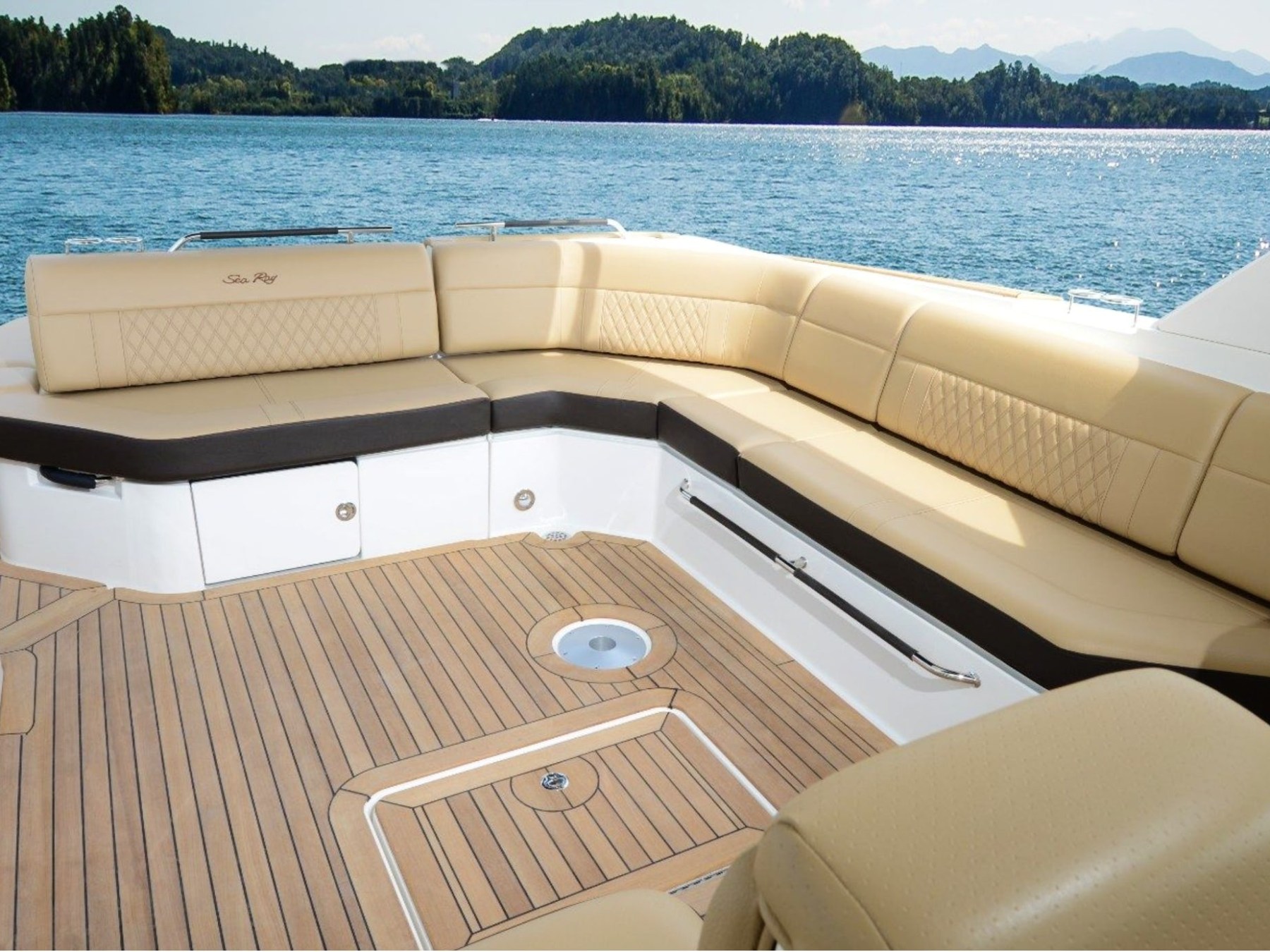 a wooden boat in a body of water