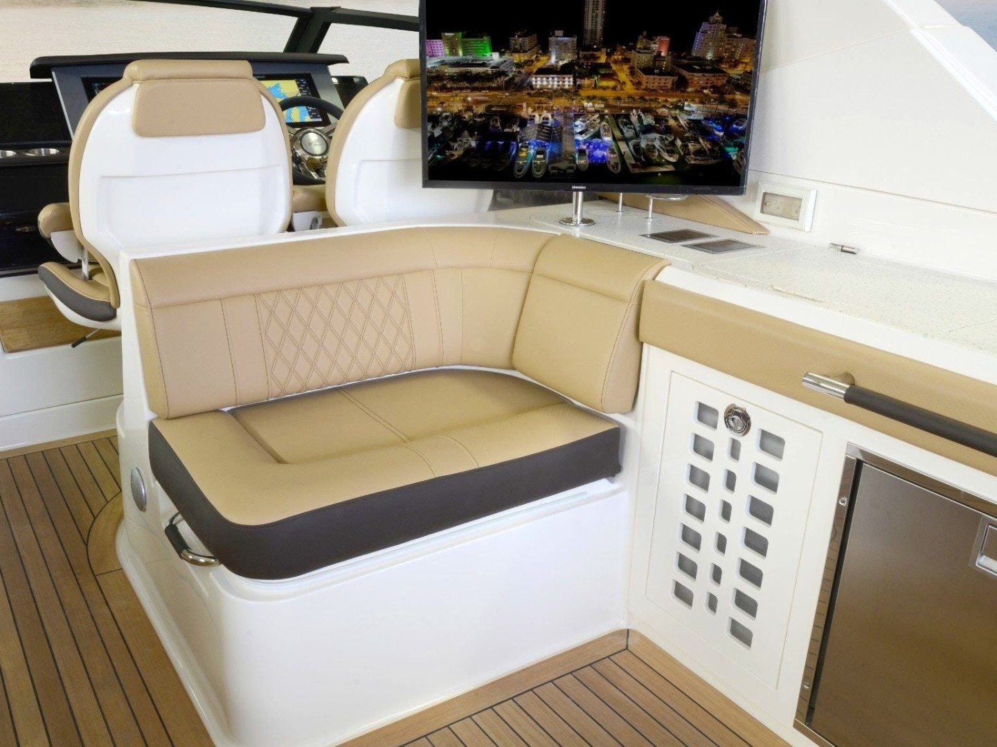 a computer sitting on top of a table