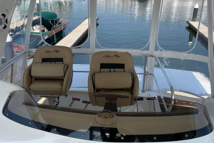 a boat sitting on top of a table