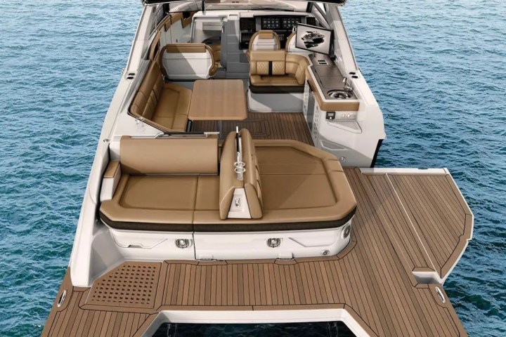 a small boat in a body of water