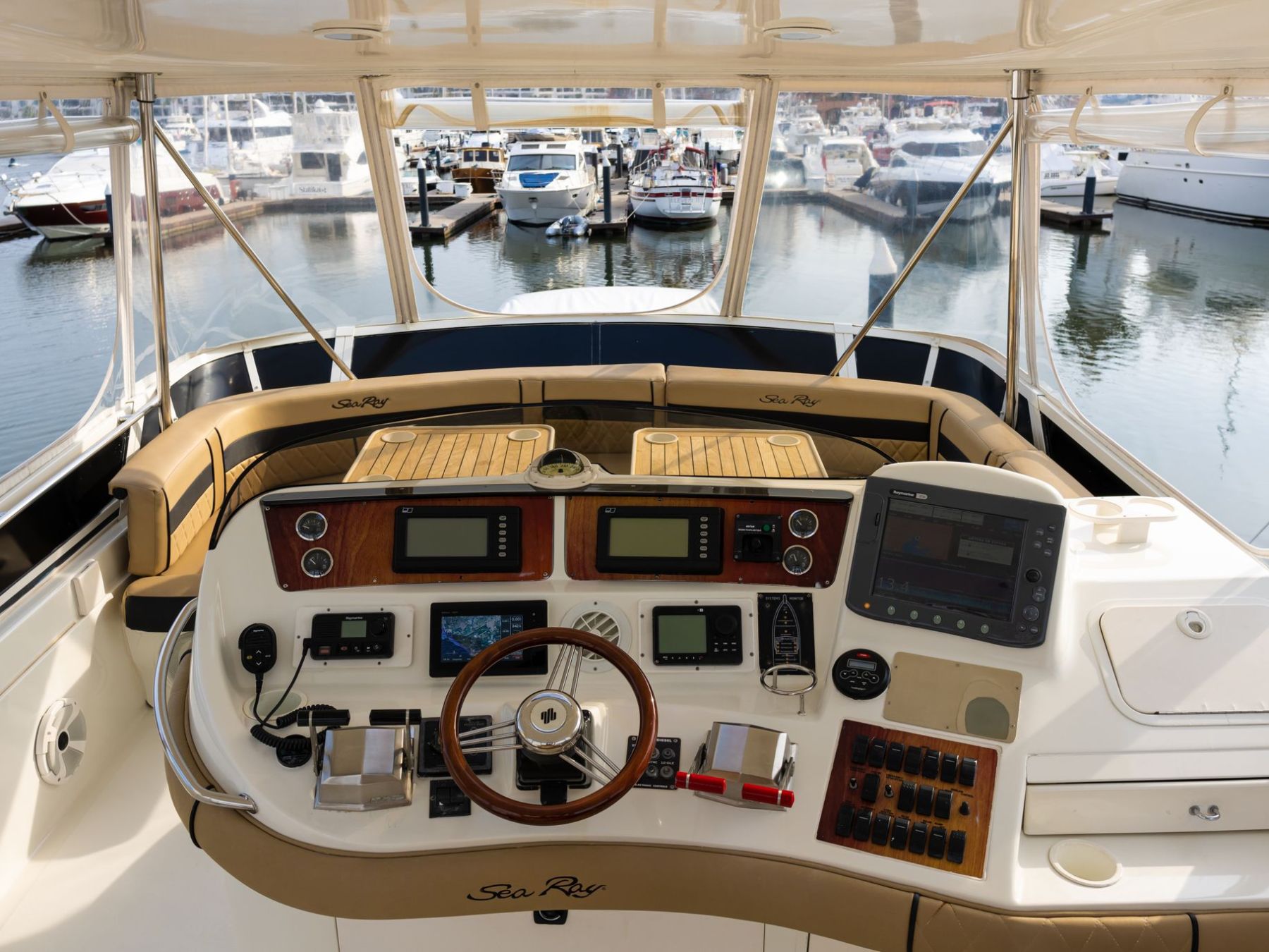 a boat is docked next to a body of water