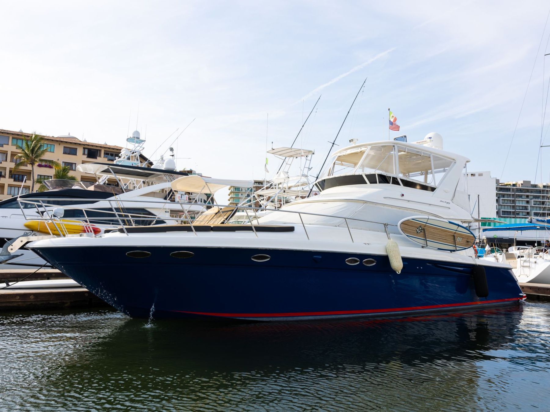 a small boat in a harbor
