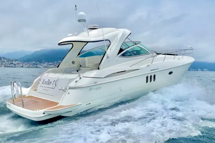 a small boat in a body of water