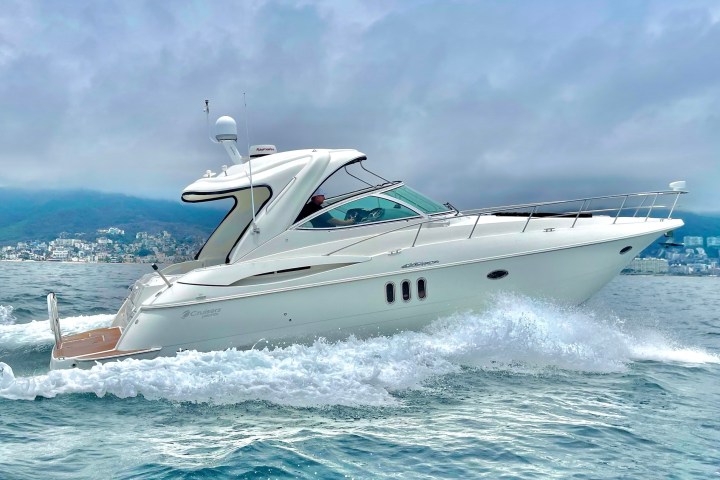 a large ship in the water