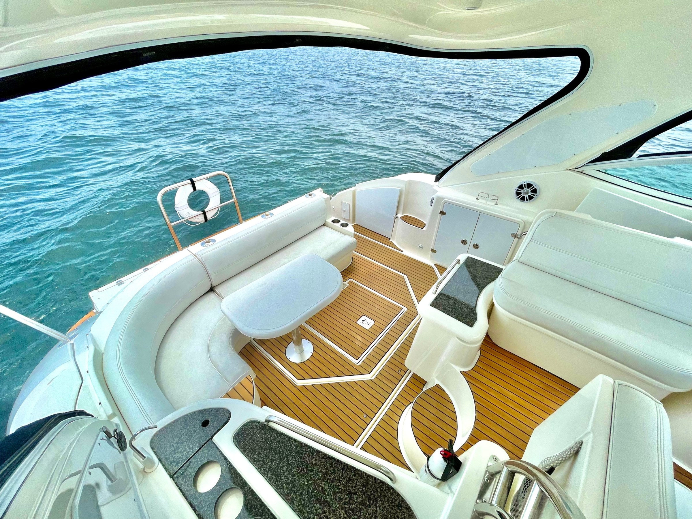 a boat sitting on top of a table