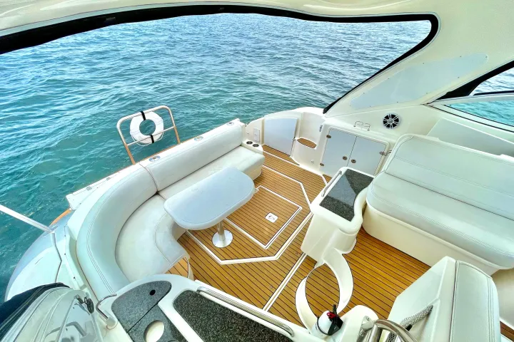 a boat sitting on top of a table