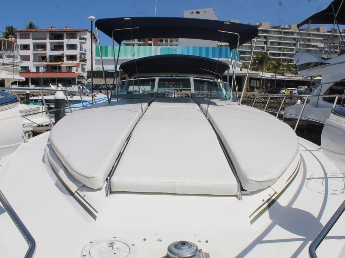 a boat docked at a dock