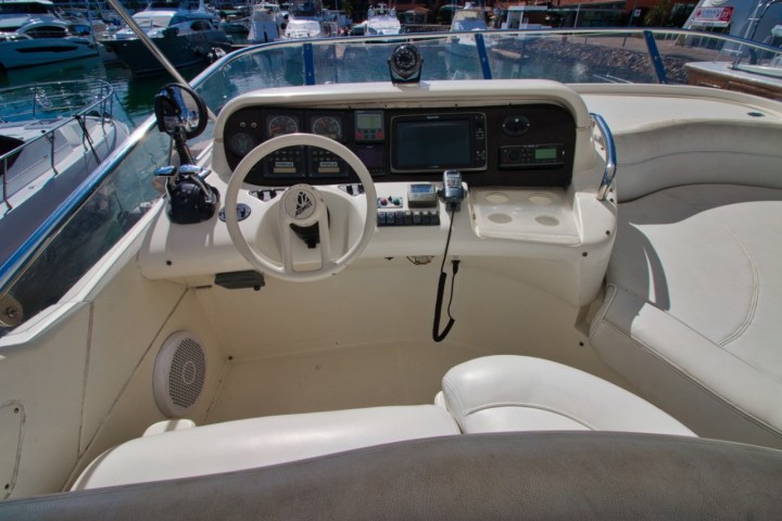 a car parked on the side of a boat