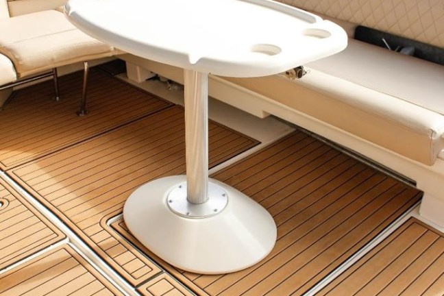 a boat sitting on top of a table