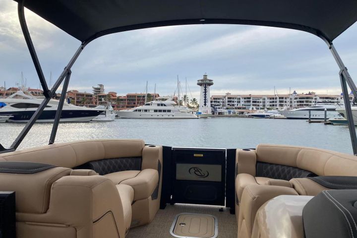 a boat that is sitting on a couch