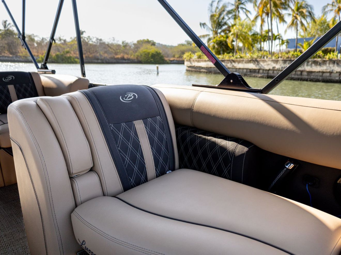 a boat that is sitting on a couch