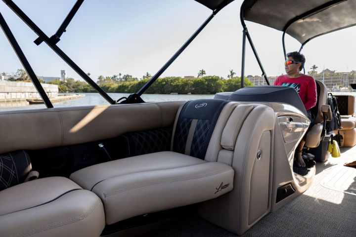 a airplane that is sitting on a motorcycle