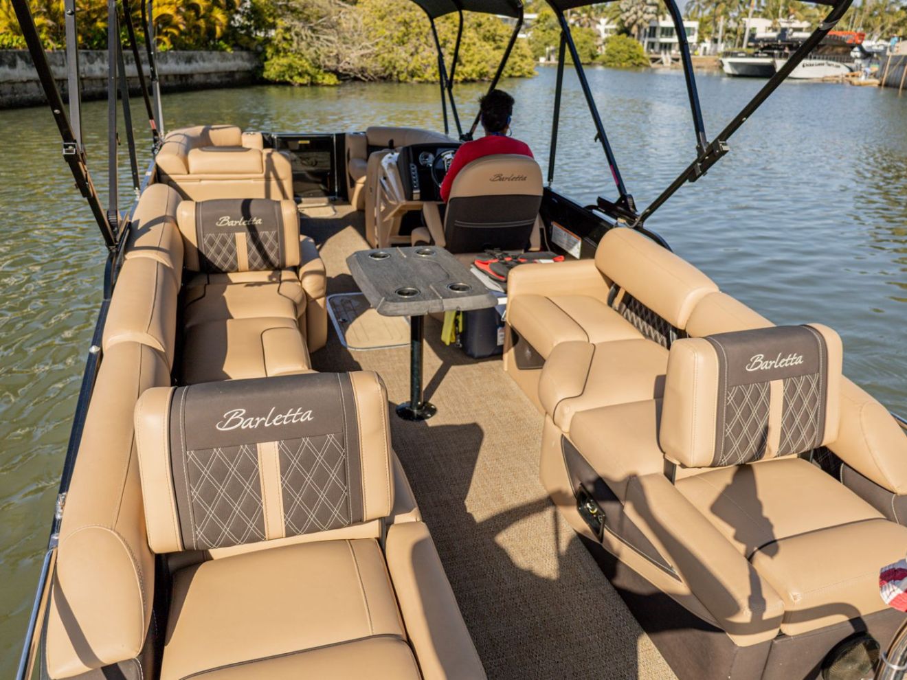 a small boat in a body of water