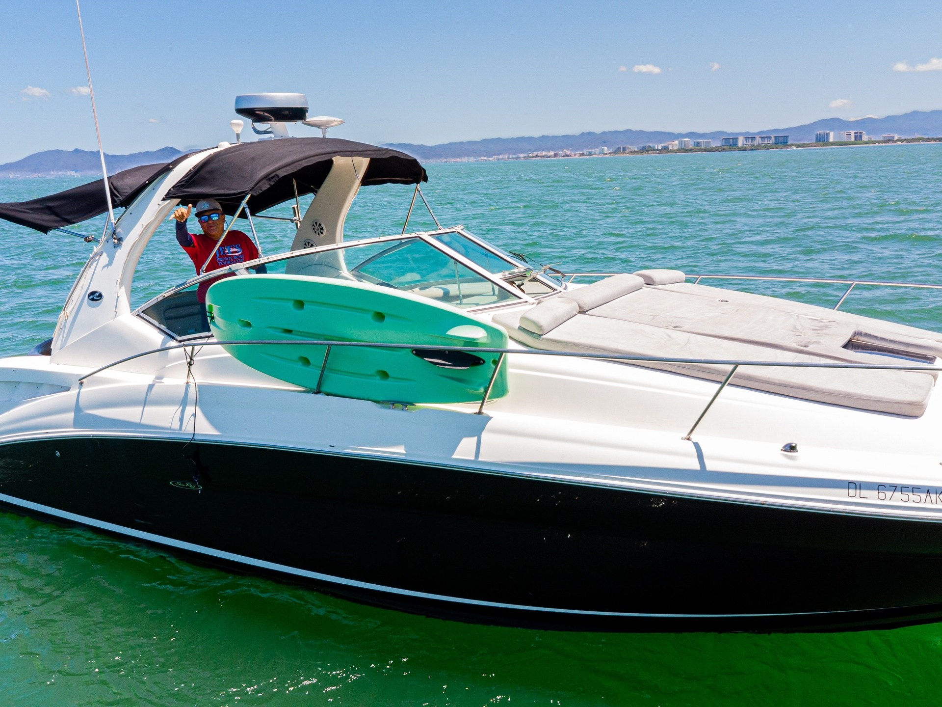 a small boat in a body of water